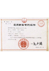 實(shí)用新型專利證書(Utility model patent)